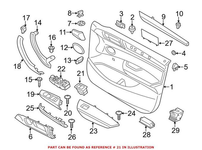 BMW Door Window Switch 61319202019 - Genuine BMW